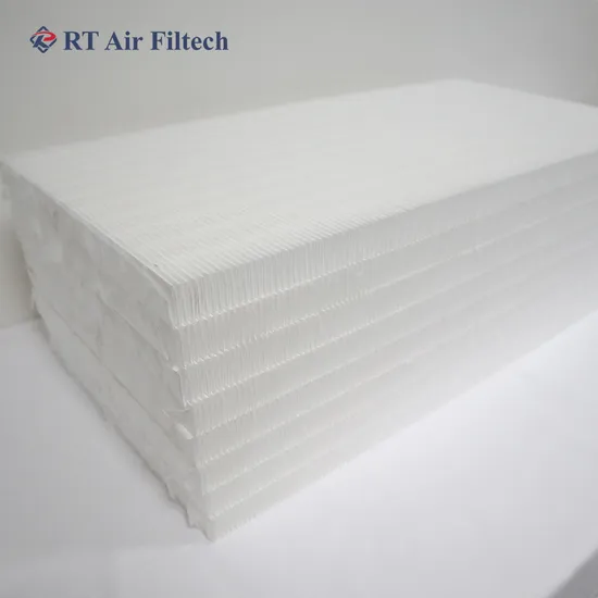 High Efficiency Air Cleaner Mini Pleat HEPA Filter Media Pack for FFU